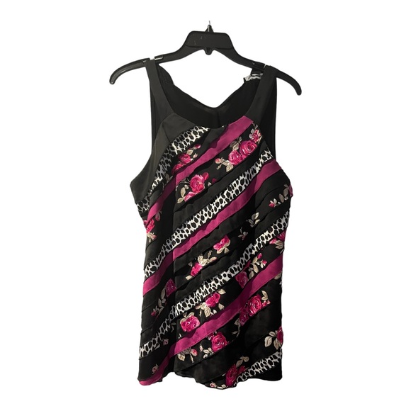 WHBM - Mixed Print Tie Back Halter Top - Size Medium - Picture 3 of 10